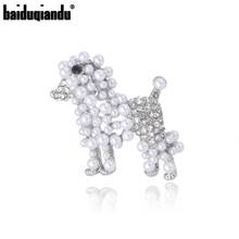 baiduqiandu Brand new arrival simulated pearl sheep animal brooches for women or kids 2024 - buy cheap