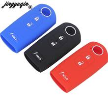 jingyuqin 30pcs Silicone Car Key Cover FOB Case For Mazda 2 3 5 6 CX-5 CX-7 M2 M3 M5 M6 GT 2015 2016 Protect 3 Buttons 2024 - buy cheap