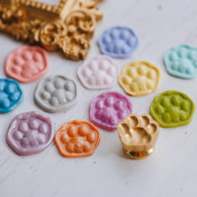 Plant Pattern 3D Carving Seal Wax Brass Stamp Customs Envelope Card Supply Wedding Creative Gift Wax Seal Stamp Head 2024 - buy cheap