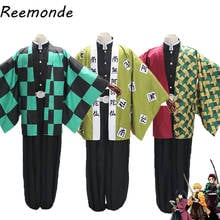 Traje de Anime para Cosplay, Kimono de Demon Slayer, ropa Tomioka Giyuu, Himejima, Kyoumei, conjunto de Bata, capa, Tops 2024 - compra barato