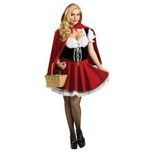 Classic Little Red Riding Hood Costume Halloween Women Fancy Dress 2024 - buy cheap
