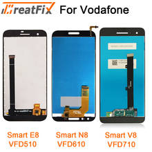 Протестирован для Vodafone Smart V8 E8 N8 ЖК-дисплей + сенсорный экран, дигитайзер для телефона, сменные детали для VFD-710 VFD610 VFD510 2024 - купить недорого