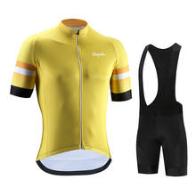 Ralvpha-Conjunto de ropa de ciclismo para hombre y mujer, Jersey transpirable de secado rápido, pantalones cortos y pechera, Uniforme de ciclismo, 2021 2024 - compra barato