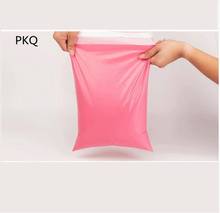 100 шт, 9 размеров, розовый пластиковый конверт, самоклеющаяся Курьерская сумка, пластиковая почтовая сумка, бизнес Экспресс-упаковка, конверт 2024 - купить недорого