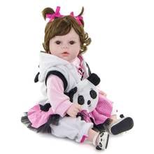 Кукла Bebe, Кукла reborn Panda, силиконовая одежда, Кукла reborn для маленькой девочки, 20 дюймов, 52 см, настоящие Детские куклы-Новорожденные, подарок ребенку, rebonecas 2024 - купить недорого