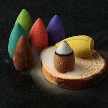 70 pcs Floral Incense Cone With Tray Colorful Fragrance Scent Tower  Mixed  Aromatherapy Fresh Air Aroma Spice 2024 - buy cheap