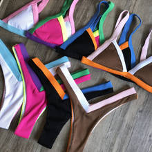 Brazilian Thong Bikini Swimsuit Triangle Bikinis 2020 Bathing Suit Swimwear Women Sexy Swimming Suit For Women Biquini Femme New 2024 - buy cheap