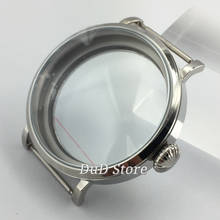 46mm Parnis 316L polishing Big Watch Case Kit ETA 6497/6498 Seagull ST36 Wristwatches Shell 2024 - buy cheap