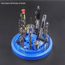 Drill Bit Storage Case 1-13mm Stand Round Shape Hard Plastic Organizer 100Pcs Hole Tool  Box Container 2024 - buy cheap