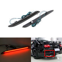 Luz de freio para carro, lâmpada refletora vermelha de led para farol traseiro de carro ford mustang 2015, 2016 e 2017 2024 - compre barato