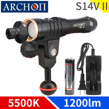 S14V II 5500K 1200lumen Diving video lights HD diving photoraphy fill light Underwater 100m diving lighting torch dive flashligh 2024 - buy cheap