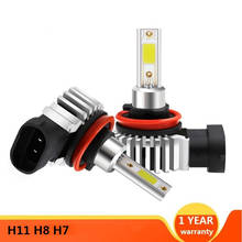 Focos automovil 9012 h4 faro led h7 9005 hb3 9006 hb4 H10 ампулы лампы h8 h11 автомобильный светильник 12v Супер cob головной светильник лампочка 6000k 2024 - купить недорого