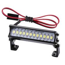 Lámpara de techo duradera para coche teledirigido, luz de techo de 12 LED de alto brillo, fabricación elaborada, para modelo de coche teledirigido 1/10 Universal de 55mm 2024 - compra barato