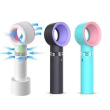 USB Rechargeable Portable Bladeless Fan Handheld Mini Cooler No Leaf Handy Fan With 3 Fan Speed Level LED Indicator 2024 - buy cheap