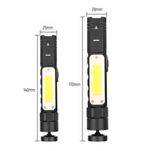 Linterna de trabajo COB multifuncional de 5 modos, lámpara LED recargable por USB para reparación de vehículos, magnética, giratoria 360, CA 2024 - compra barato