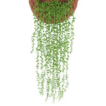 1pc artificial flores rattan folhas falsas parede pendurado rattan casa decoração do jardim folhas verdes salgueiro plantas de videira pendurado 2024 - compre barato