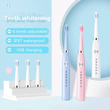 Powerful Electric Toothbrush USB Charge Rechargeable Sonic Tooth Brushes Smart Timer Washable Replacement Brush Head 2024 - buy cheap