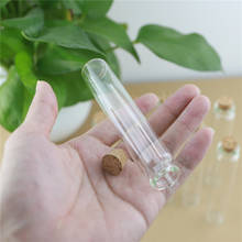 50pcs/lot 22*120mm 35ml Mini Glass Bottles With Cork Stopper Crafts Tiny Jars Transparent Empty Glass Storage Jar Bottle Gift 2024 - buy cheap