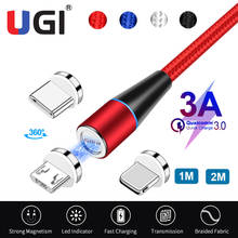 UGI Magnetic Cable Micro USB Type C Cable Fast Charging Charger USB Cable Mobile Phone Cable Accessories For Samsung HTC Oneplus 2024 - buy cheap