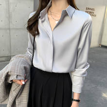 Chiffon Women tops 2021 Spring office lady shirt Women Long sleeve V-neck Female clothing Loose Harajuku Blouses shirts 519B 2024 - buy cheap