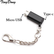 TingDong-Cable adaptador macho a Micro USB tipo C hembra, convertidor USB OTG, adaptador de datos 2024 - compra barato