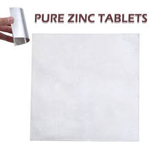 Placa de folha de zinco 100mm x 100mm, acessório de laboratório de ciências, 99.9% mm de espessura 2024 - compre barato