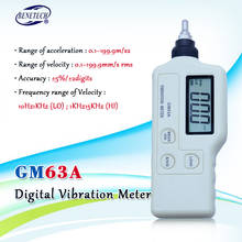Gm63a medidor digital de vibração, detector de falhas mecânico vibrômetro analisador de aceleração velocidade equipado com saída ac 2024 - compre barato