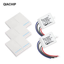 QIACHIP 433Mhz Receiver Smart Switch RF Wireless Switch Light RF Remote Control Switch AC 110V 220V Wall Panel 86 Type 433 Mhz 2024 - buy cheap
