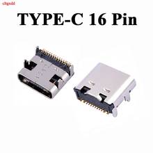 10 шт. Micro USB JACK 3,1 Type-C 16pin DIP4 гнездовой разъем для клавиатуры смартфонов 16P HD Интерфейс передачи зарядный разъем 2024 - купить недорого