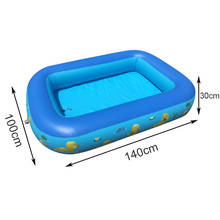 Семейный надувной бассейн для детей и взрослых, 140*100*30 см 2024 - купить недорого