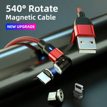 540° Rotate Magnetic USB Cable Fast Charging Type C Mobile Phone Cord Magnet Charger Data Charge IOS Lightning Cable Cables 2M 2024 - buy cheap