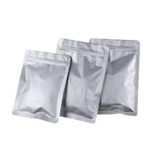 HARDIRON-bolsas de aluminio puro grueso con cierre hermético para almacenamiento de alimentos, bolsa de almacenamiento de alimentos, paquete de té a prueba de humedad, plateado 2024 - compra barato