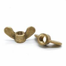 1-5pcs DIN315 M4 M5 M6 M8 M10 M12 M14 M16 Butterfly Nut Hand Tighten Wing Nuts Brass 2024 - buy cheap