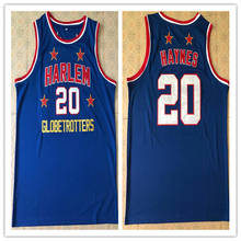 Мужские баскетбольные майки Harlem Globetrotters #20, изготовленные по индивидуальному заказу, с любым номером 2024 - купить недорого