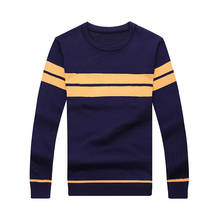 Covrlge suéter masculino de lã, pulôver listrado casual para outono e inverno mzl051 2024 - compre barato