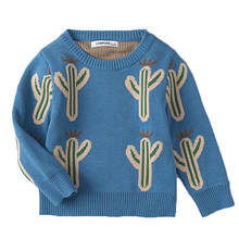 Baby Girls Boys Sweater Autumn Spring Kids Cactus Clothing Knitwear Boys Pullover Sweater Knitted Sweater Children's Clothing 2024 - buy cheap