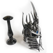 [Funny] 1:1 WOW Lich King helmet figure resin toy include stand collection model adult cosplay Costume party gift 2024 - buy cheap
