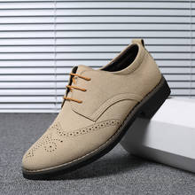 Мужские модельные туфли, деловые свадебные туфли из замшевой кожи, мужские оксфорды на плоской подошве, официальная обувь 2024 - купить недорого