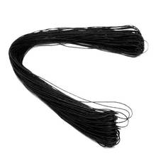 80 Meters Doreen Box Black Waxed Cotton Necklace Cord For DIY Jewelry Making 1mm Dia. Wholesale 2024 - buy cheap