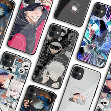 Capas de telefone satsuper gojo julongsu kaisen, manga para iphone 11 12 mini pro xs max 6s x xr 6 7 8 plus se, capa de vidro macio tpu 2024 - compre barato