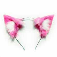 New Arrivals The Anime Ramrem Cosplay Cat Ear Hair Accessories Blue Pink Simulation Animal Ears Cute Headdress Hairpin Hair Band 2024 - buy cheap