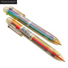 Kevin & sasa Crafts-Bolígrafo De 6 colores para estudiantes, suministros de oficina, material de papelería 2024 - compra barato