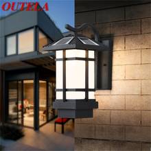 Outela-iluminação solar de parede, arandela de led à prova d'água para área externa, pátio, varanda, quintal, corredor 2024 - compre barato