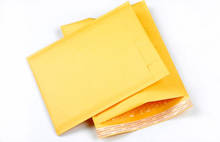 Envelope com plástico bolha para transporte, saquinho de papel kraft com plástico bolha x mm, 1/2/peças 2024 - compre barato