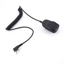 Rainproof 2-pin Shoulder Remote Speaker Mic Microphone PTT for Kenwood Wouxun Puxing Baofeng Two Way Radio 2pin 2024 - buy cheap