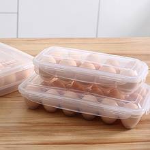 10/18 grades de plástico ovo caixa de armazenamento titular ovos recipiente de armazenamento de alimentos portátil pp geladeira ovo bandeja titular recipiente 2024 - compre barato