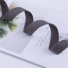 New 25mm Canvas Webbing 5meter Dark Grey Canvas Ribbon Belt Bag Webbing/Lable Ribbon/Bias Binding Tape Diy Craft Projects 2024 - buy cheap