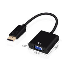 DisplayPort Display Port DP to VGA Adapter Cable Male to Female Converter for PC Computer Laptop HDTV Monitor Projector 2024 - buy cheap