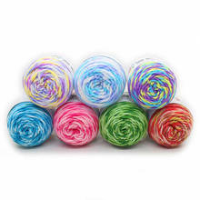 5 Strands Of Rainbow Cotton Crochet Diy Sweater Scarf Line Cotton Wool Thread Cozy Cotton Wool Knitting Braided Diy Crochet 2024 - buy cheap