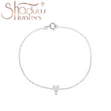 Sombreowhunters-pulseira de prata esterlina 925, bracelete feminino clássico com gotas de água, joias elegantes 2024 - compre barato